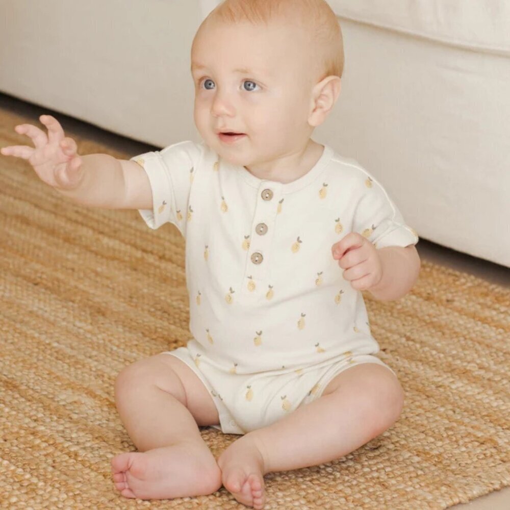 NWT - Quincy Mae ORGANIC lemon summer bundle size 18-24​​​ - Picture 3 of 3